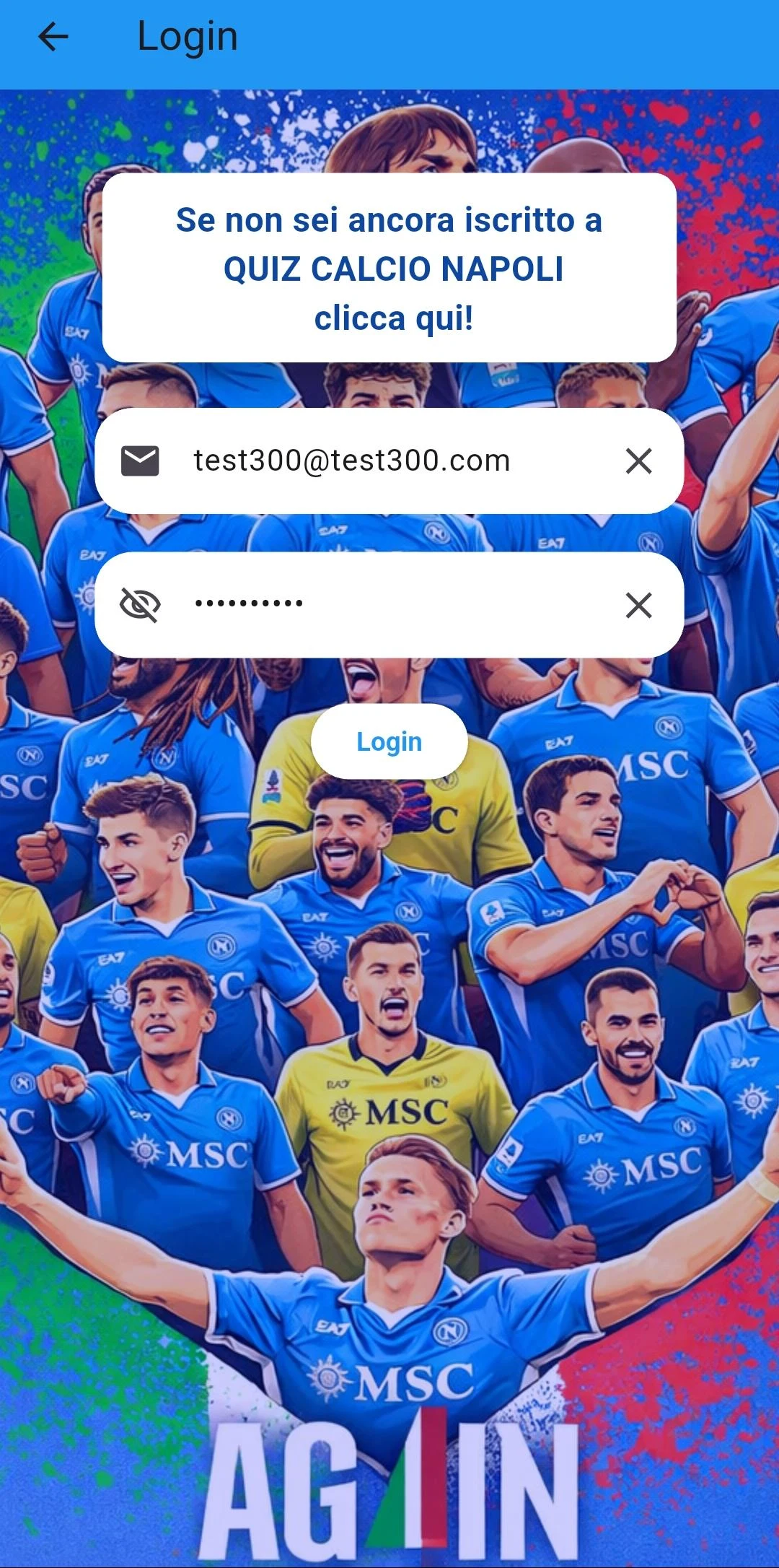 Quiz Calcio Napoli screenshot