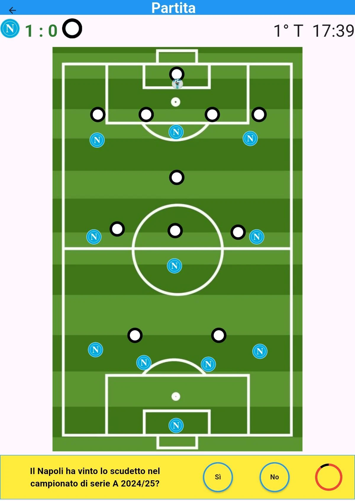Quiz Calcio Napoli screenshot